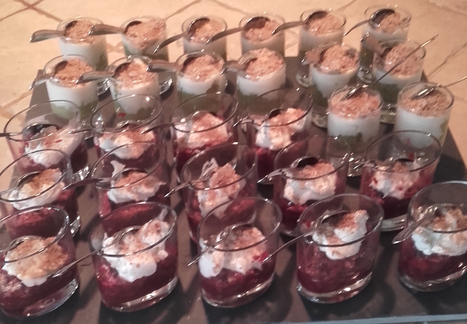 Caviar courgette et betterave chèvre